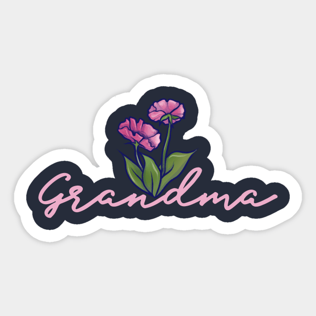Grandma Orchid Lover Sticker by bubbsnugg